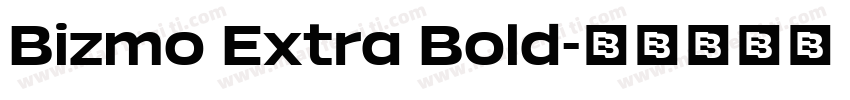 Bizmo Extra Bold字体转换